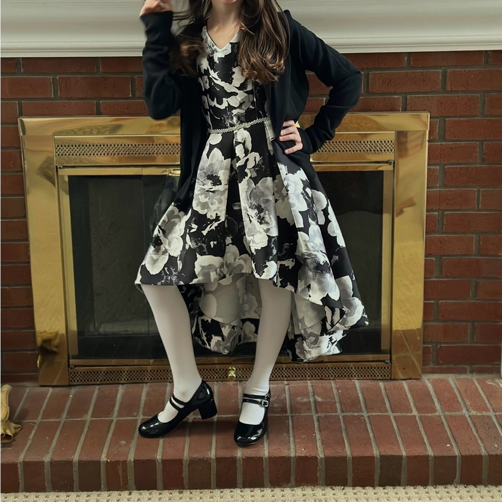 Floral High-Low Dress - Picture 4 of 5